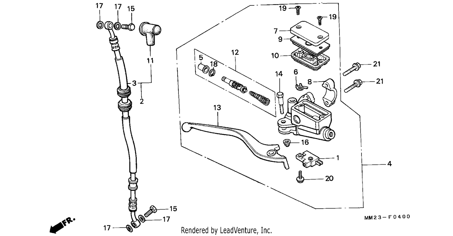 FRONT BRAKE MASTER CYLINDER