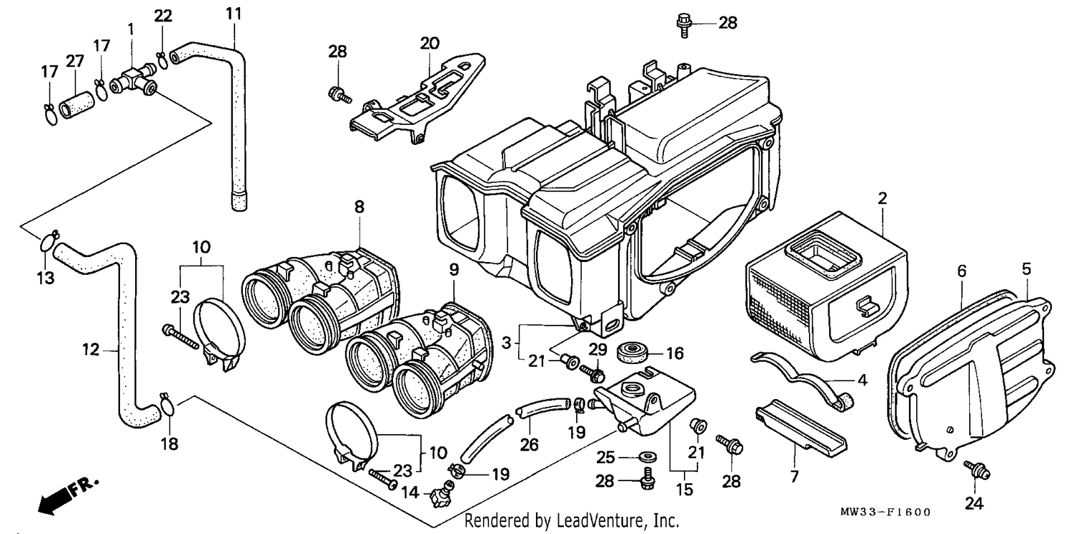 AIR CLEANER (CB750)