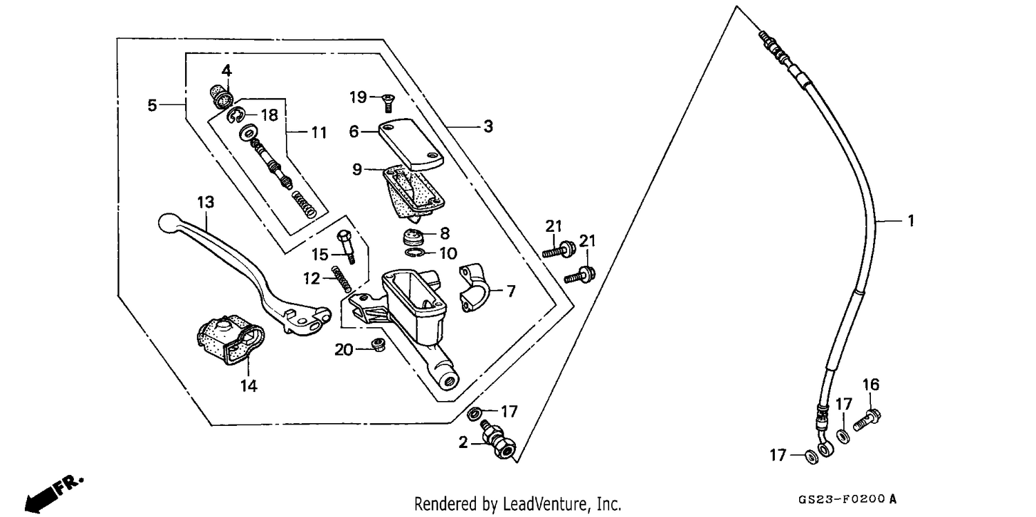 FR. BRAKE MASTER CYLINDER