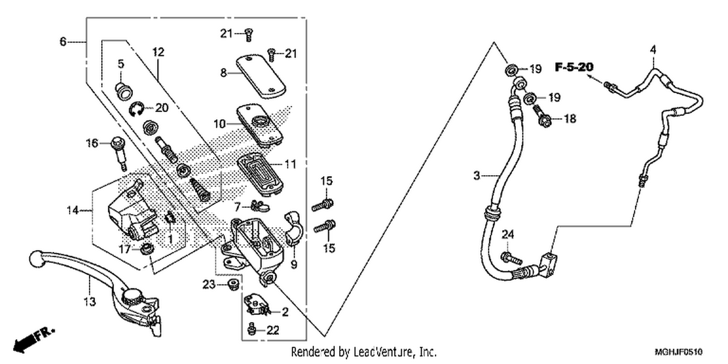  10 FR. BRAKE MASTER CYLINDER