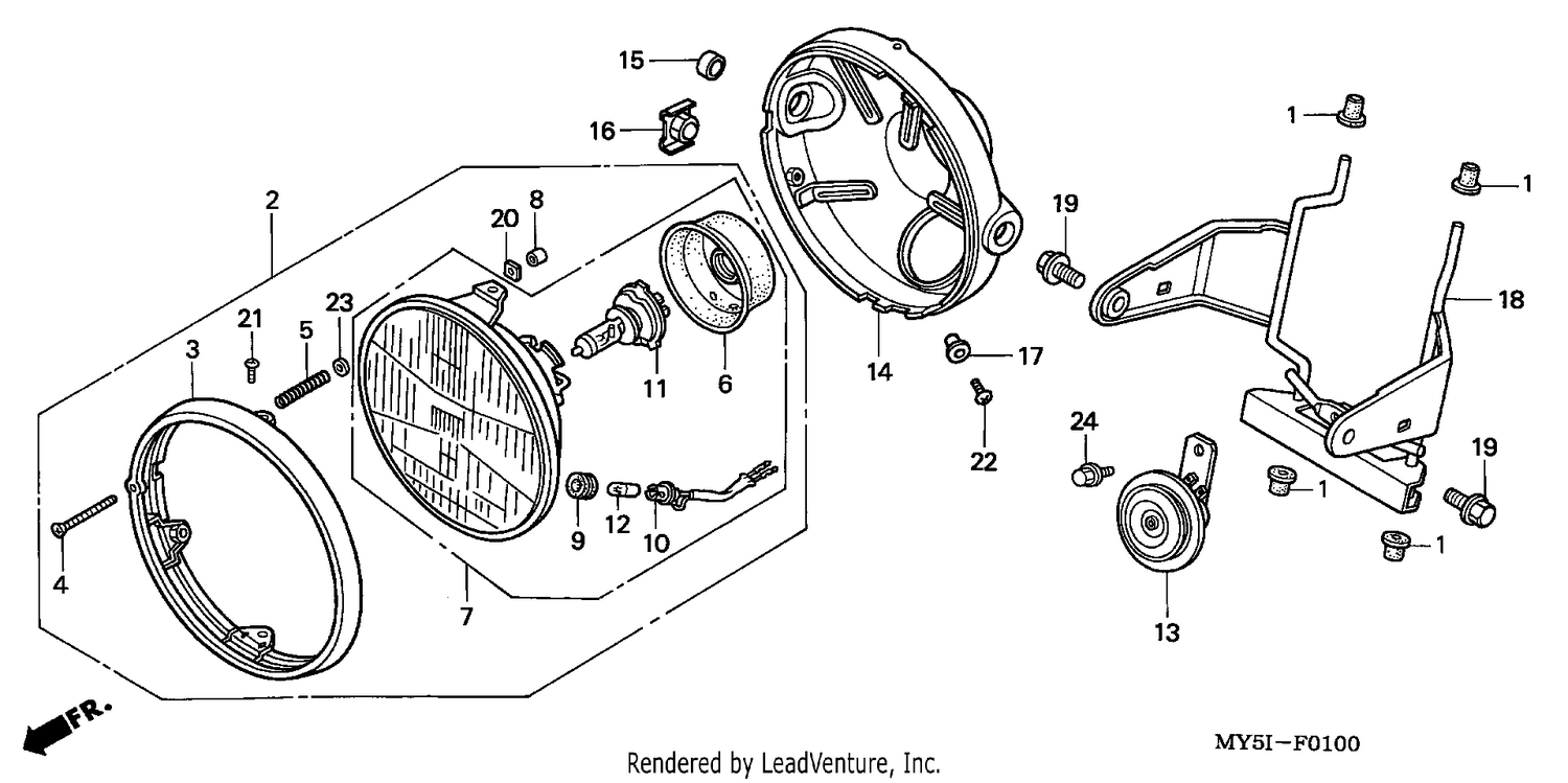 HEADLIGHT (CB500)