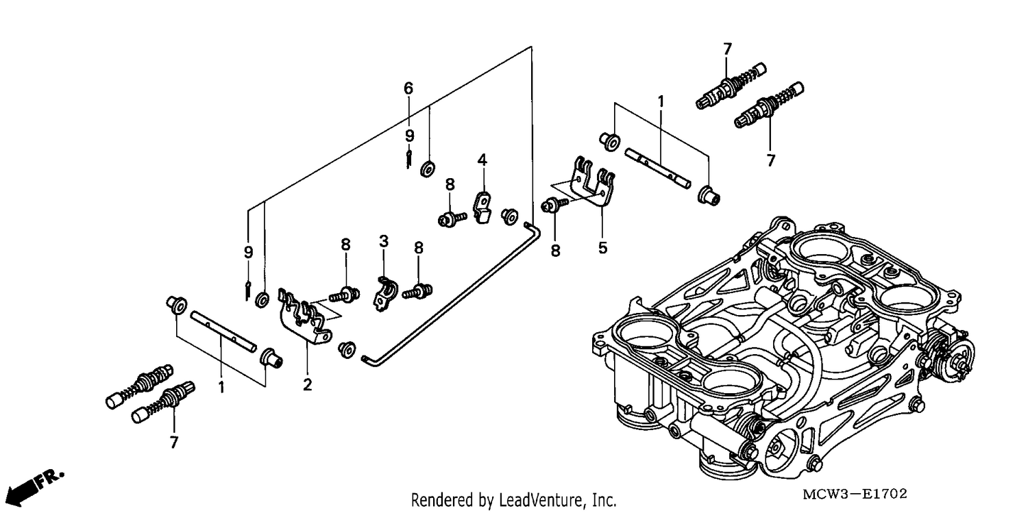 THROTTLE BODY (COMPONENT PARTS)