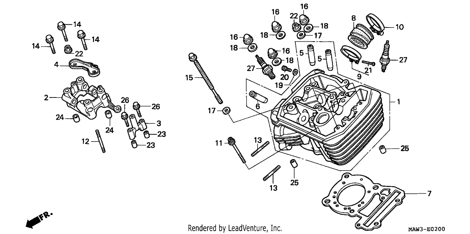 CYLINDER HEAD (FRONT)