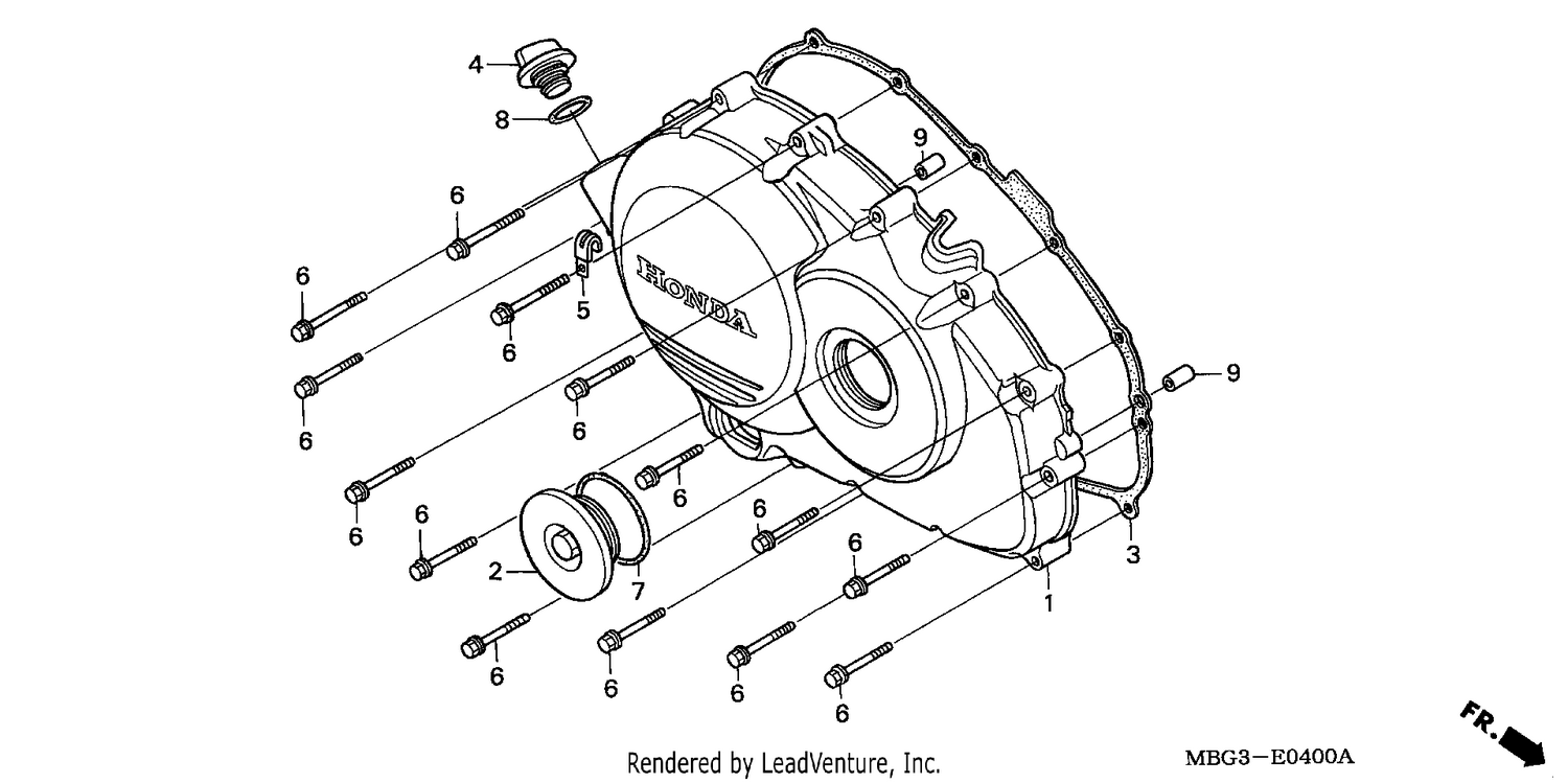 RIGHT CRANKCASE COVER
