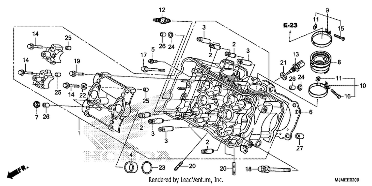  CYLINDER HEAD (FRONT)