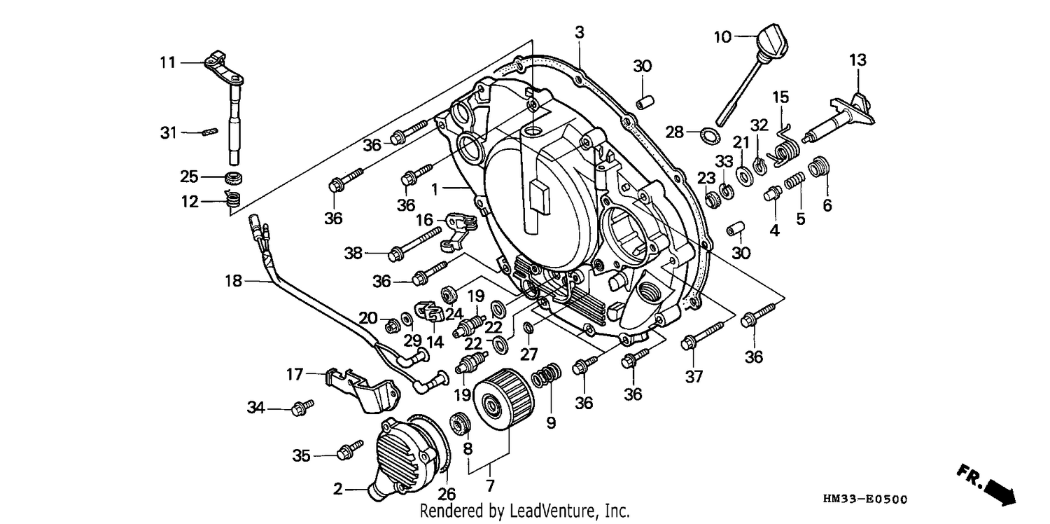RIGHT CRANKCASE COVER