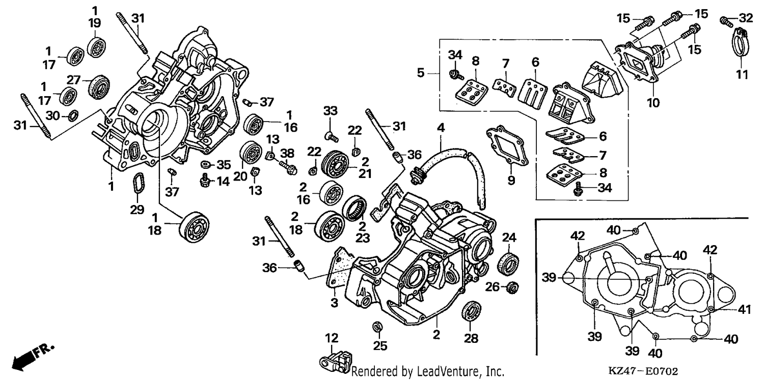 CRANKCASE (CR125R5-7)