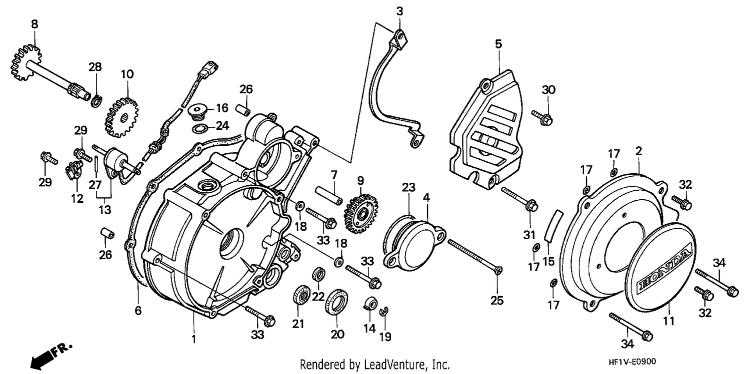 LEFT CRANKCASE COVER