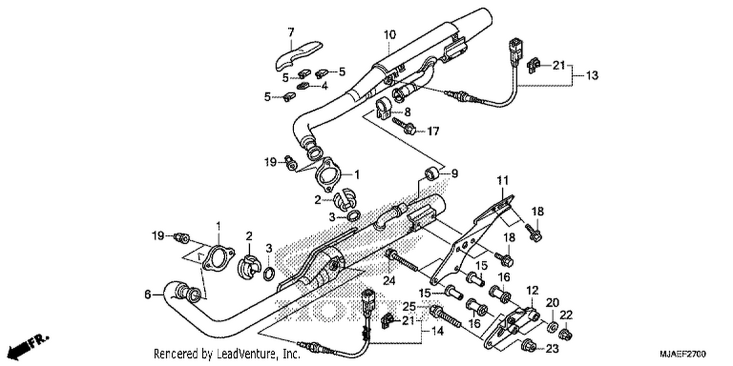  EXHAUST MUFFLER (VT750CS/ C2B/ C2S/ C)