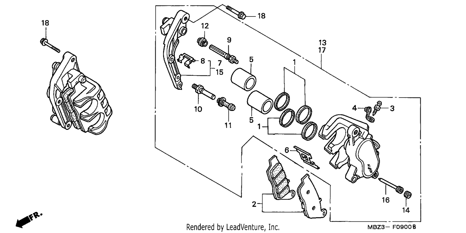 FRONT BRAKE CALIPER