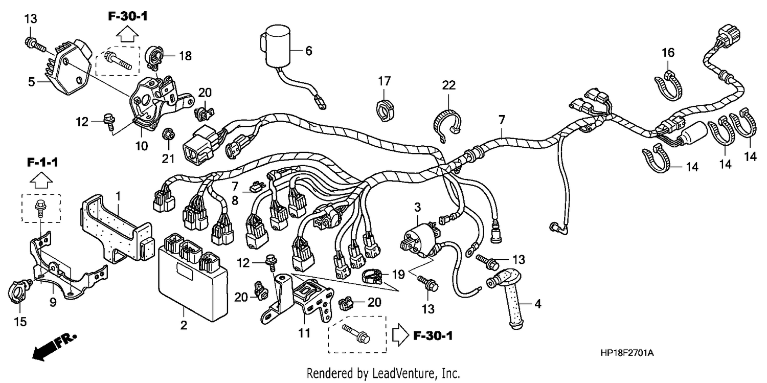 WIRE HARNESS (TRX450R6,7,8/ER6,7,8)