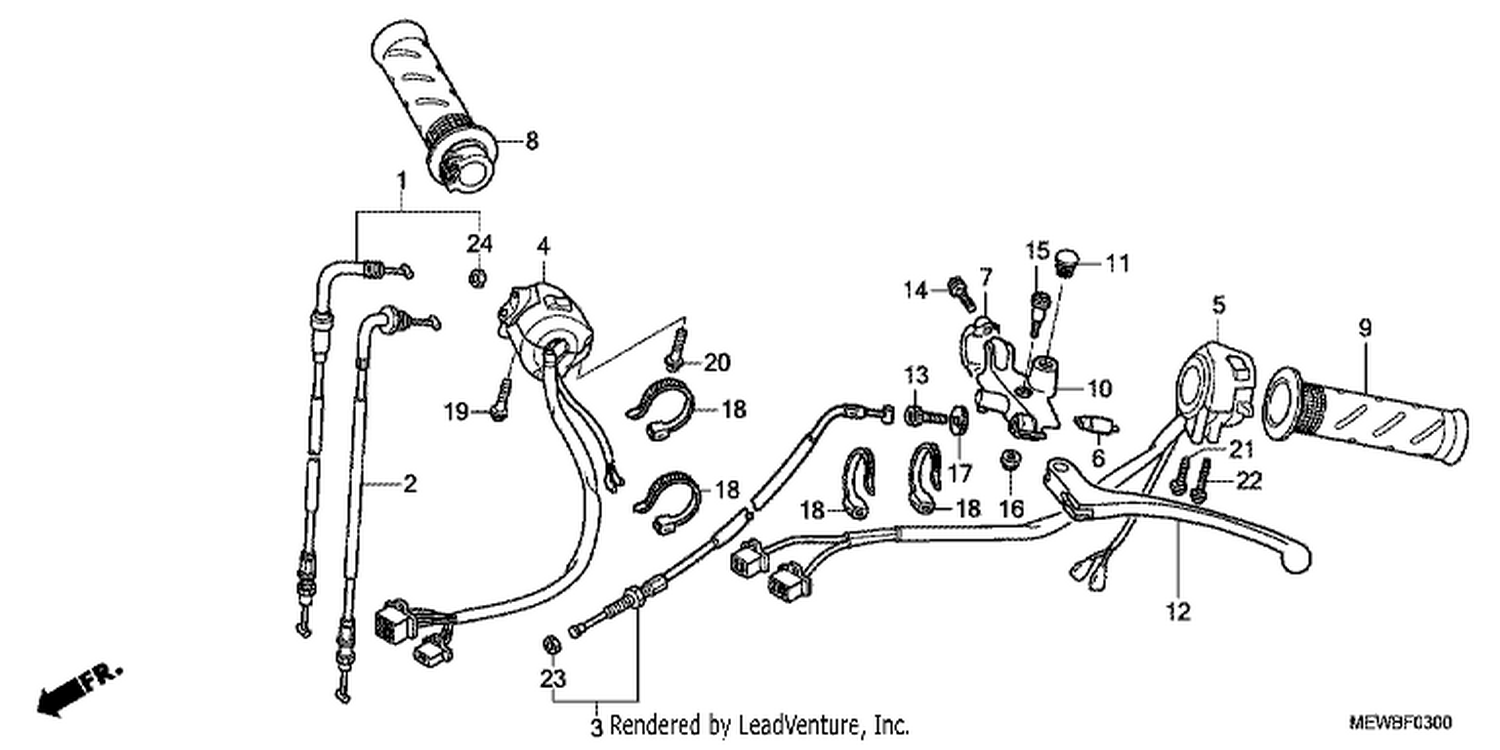  HANDLE LEVER/ SWI TCH/ CABLE
