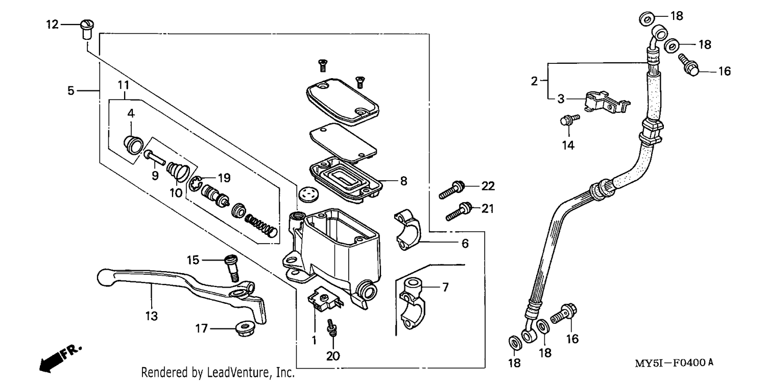 FR. BRAKE MASTER CYLINDER