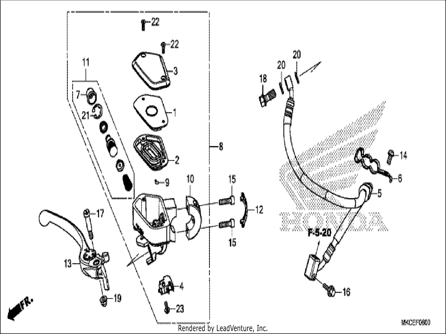  FRONT BRAKE MASTER CYLINDER