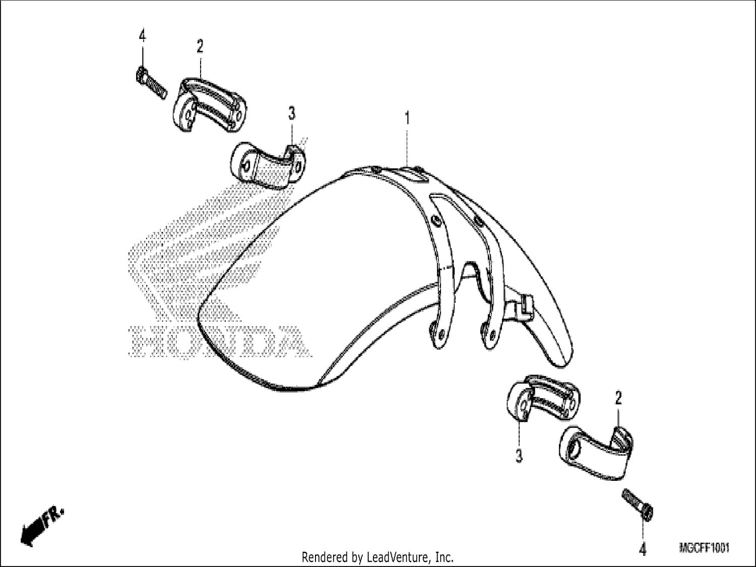  1 FRONT FENDER (CB1100NA/NAD)