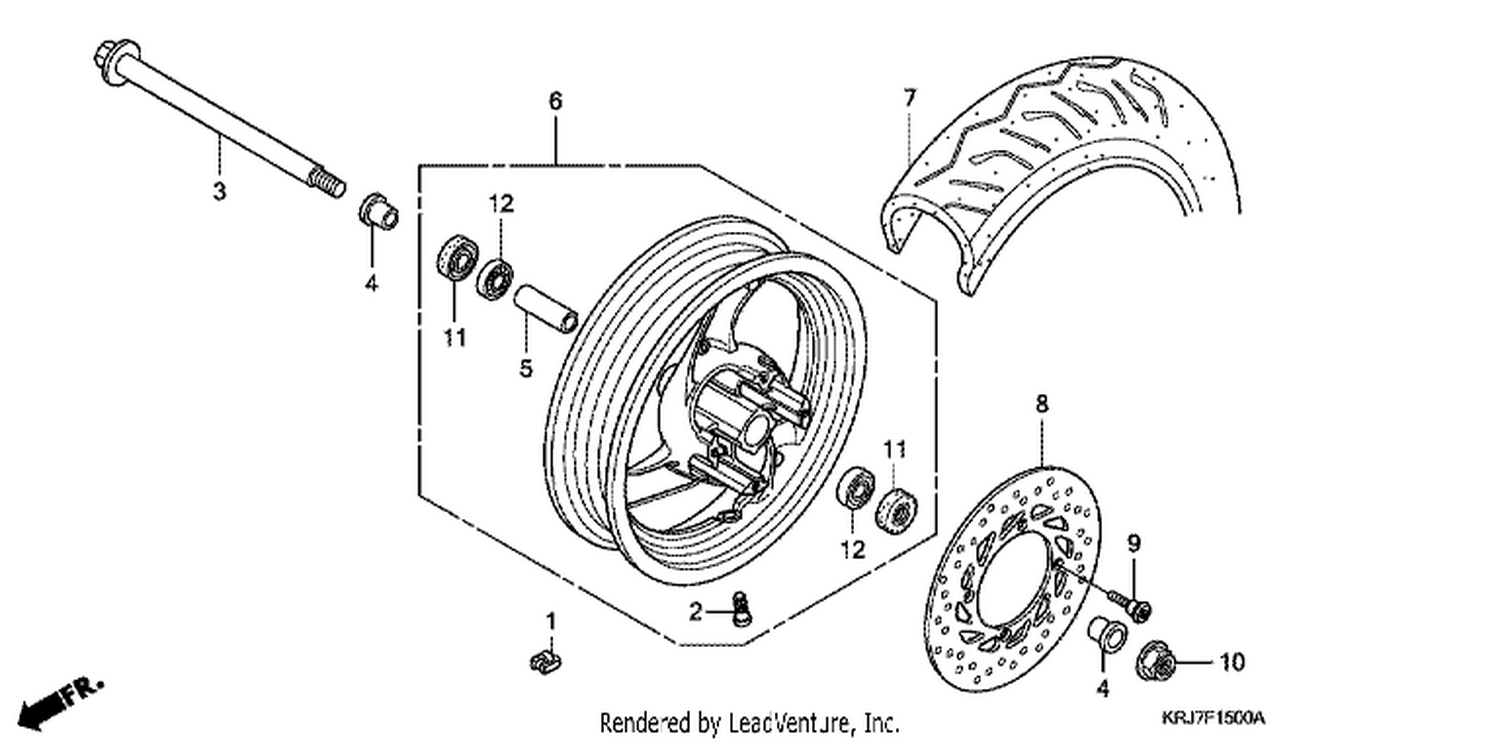  FRONT WHEEL (FES125) (FES150)