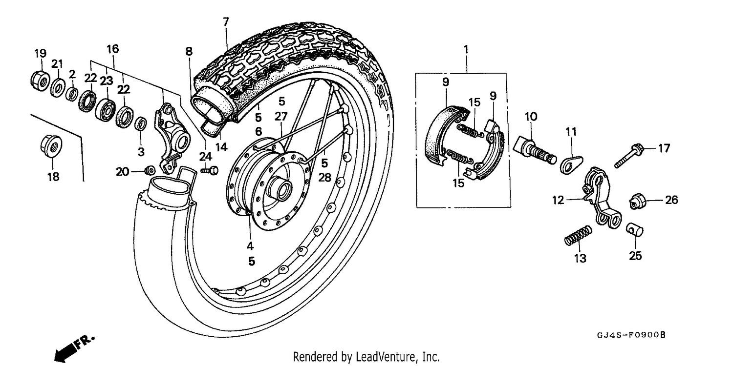 REAR WHEEL (SH75H/K/M/P/S)