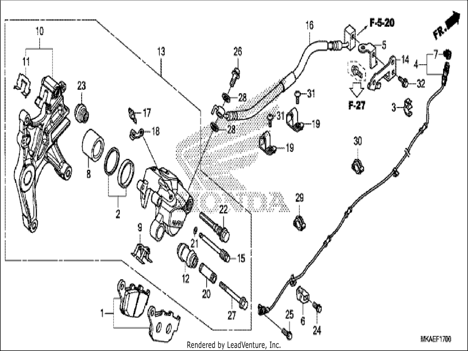  REAR BRAKE CALIPER
