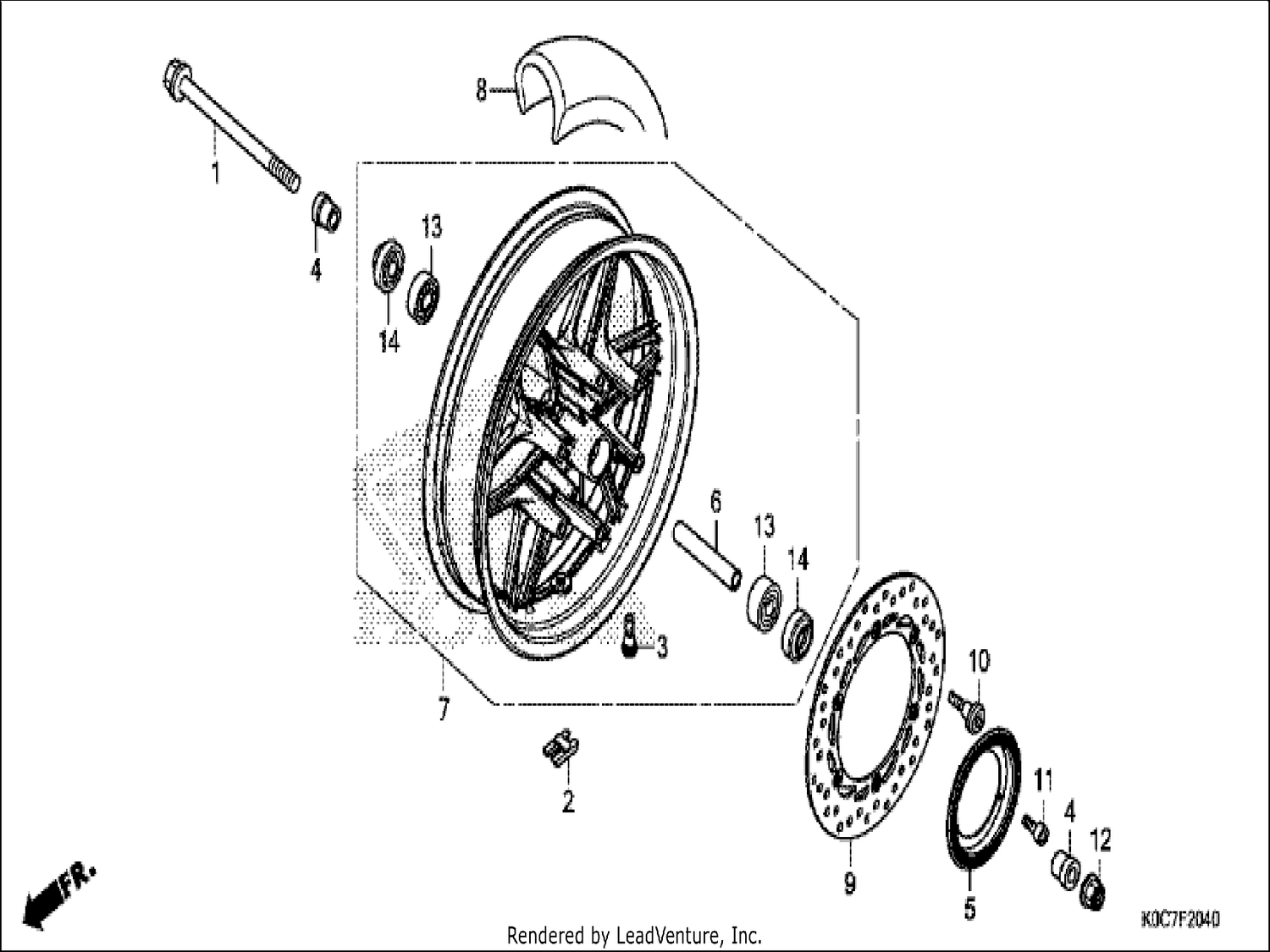  40 FRONT WHEEL