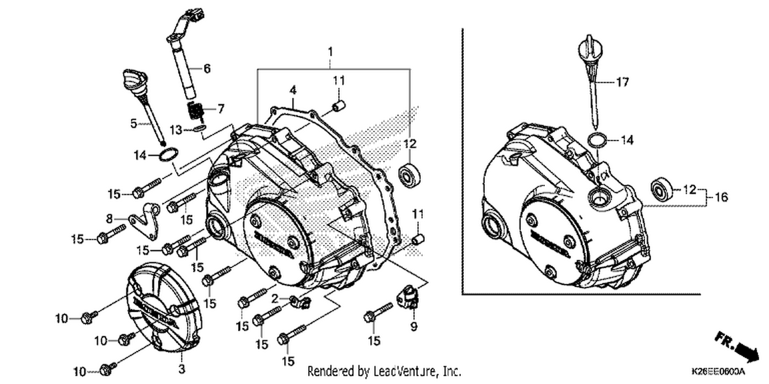  RI GHT CRANKCASE COVER