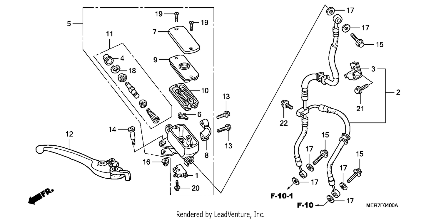 FR. BRAKE MASTER CYLINDER (CBF600S/N)