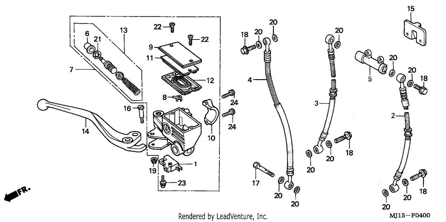 FR. BRAKE MASTER CYLINDER