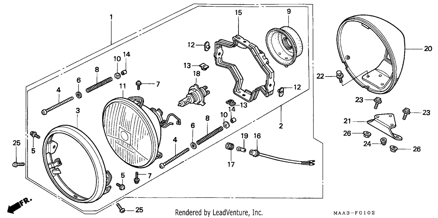 HEADLIGHT (VT1100C2)