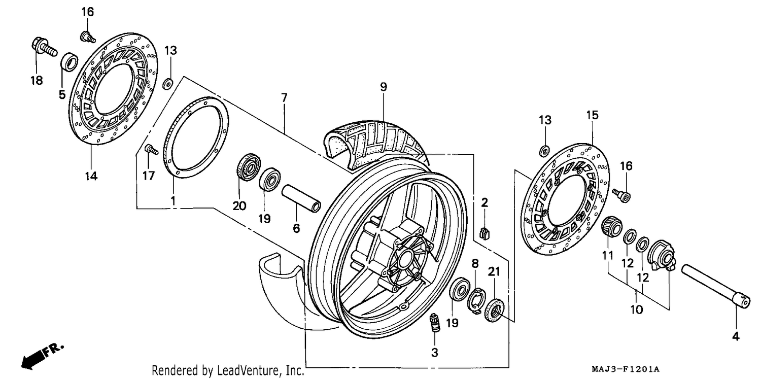 FRONT WHEEL (ST1100A)