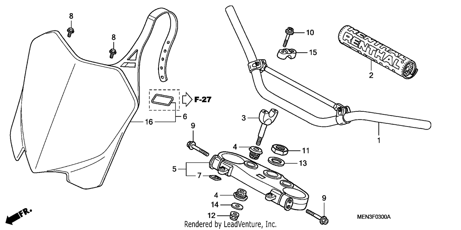 HANDLE PIPE/TOP BRIDGE