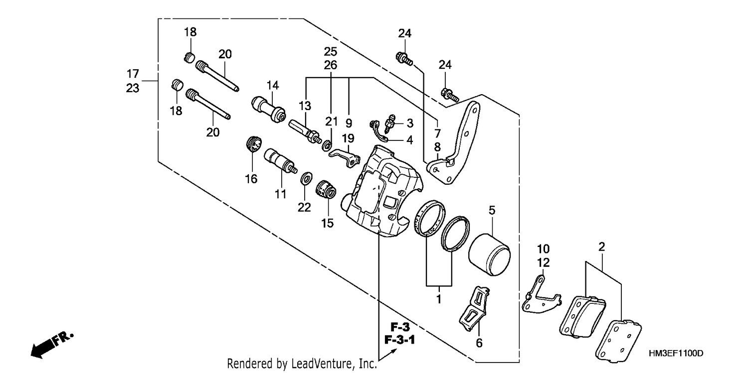 FRONT BRAKE CALIPER