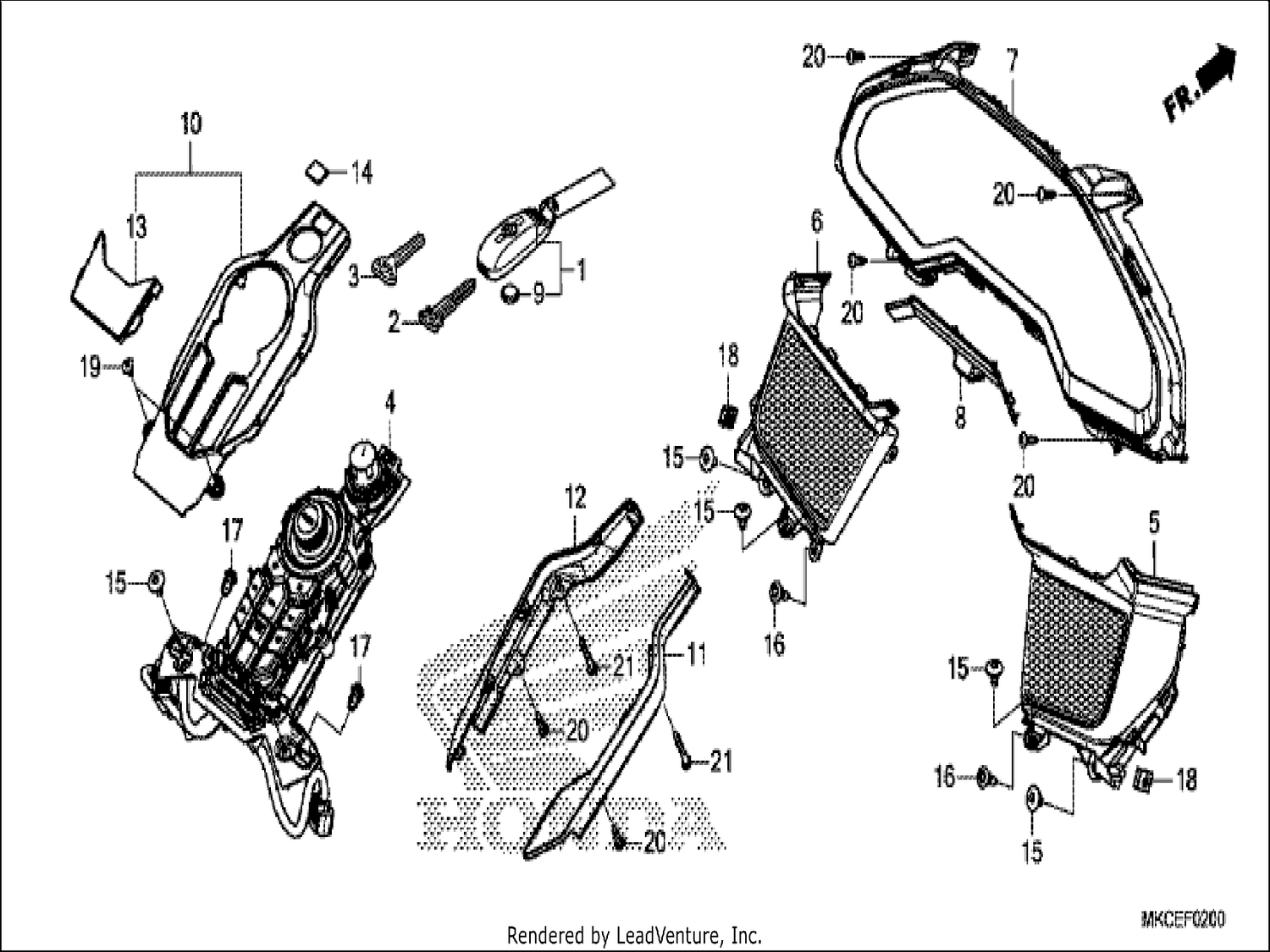  METER PANEL/SWITCH PANEL/FOB KEY