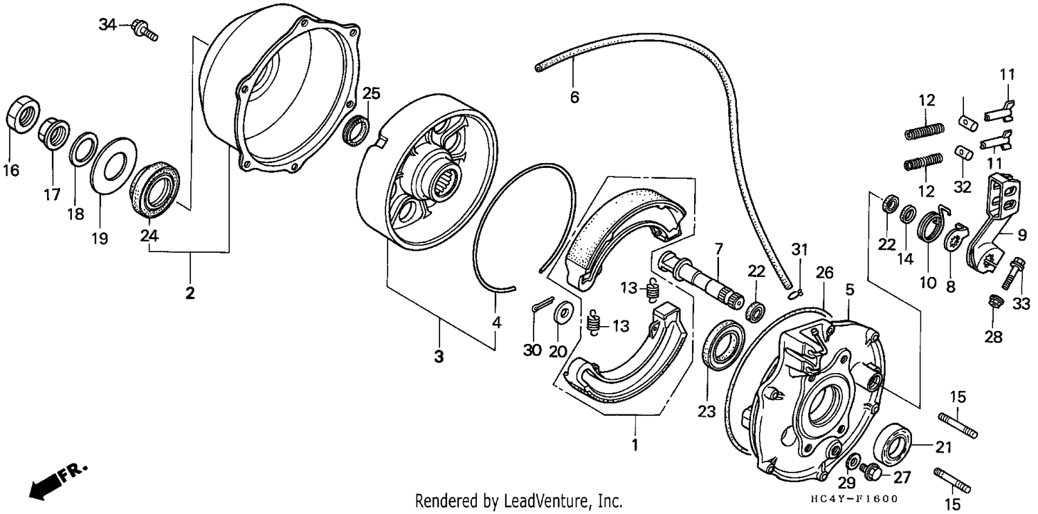 REAR BRAKE PANEL