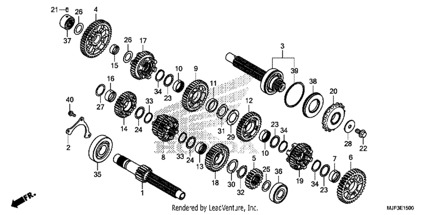  TRANSMISSION (CRF1000/CRF1000A)