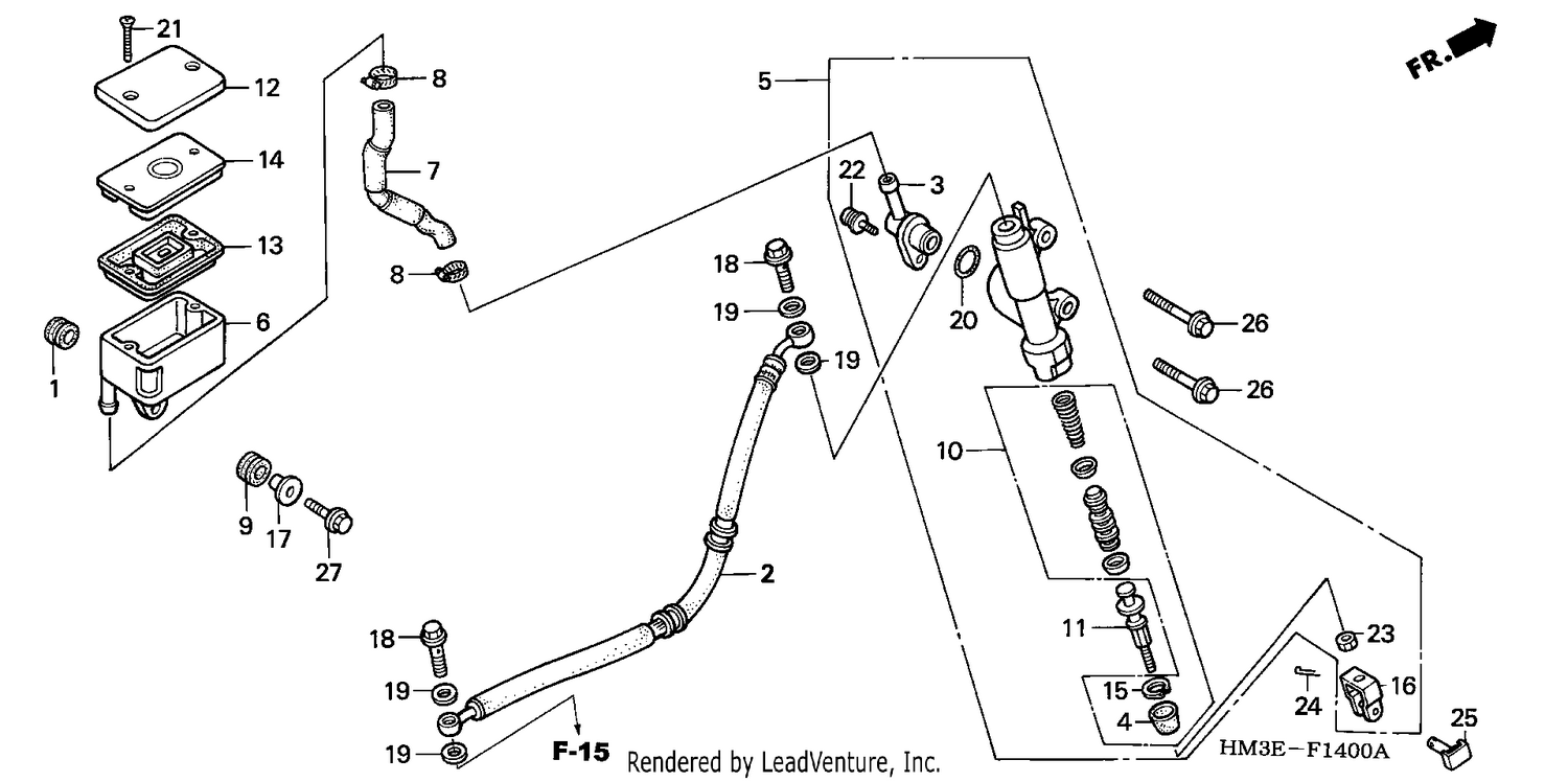 REAR BRAKE MASTER CYLINDER