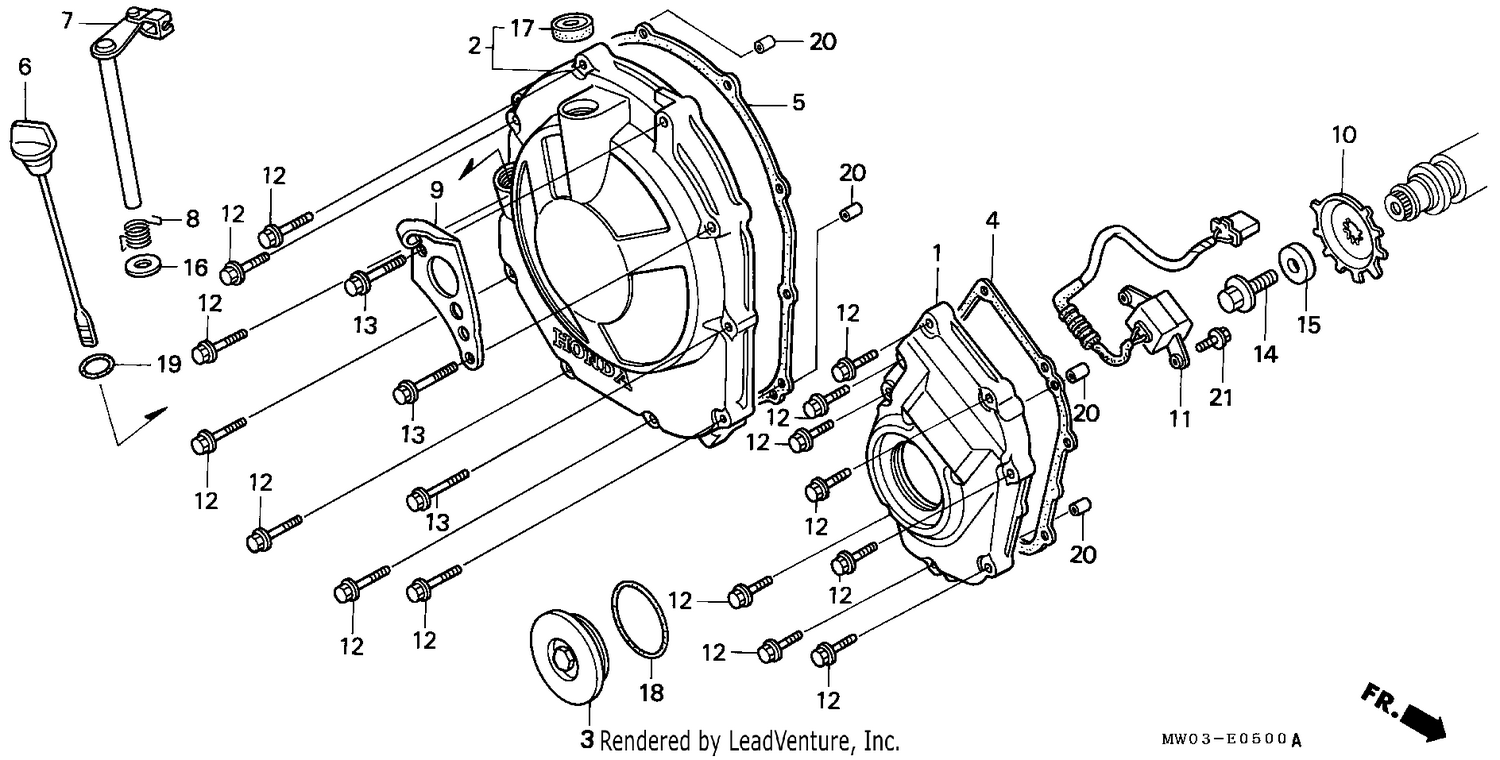 RIGHT CRANKCASE COVER (1)