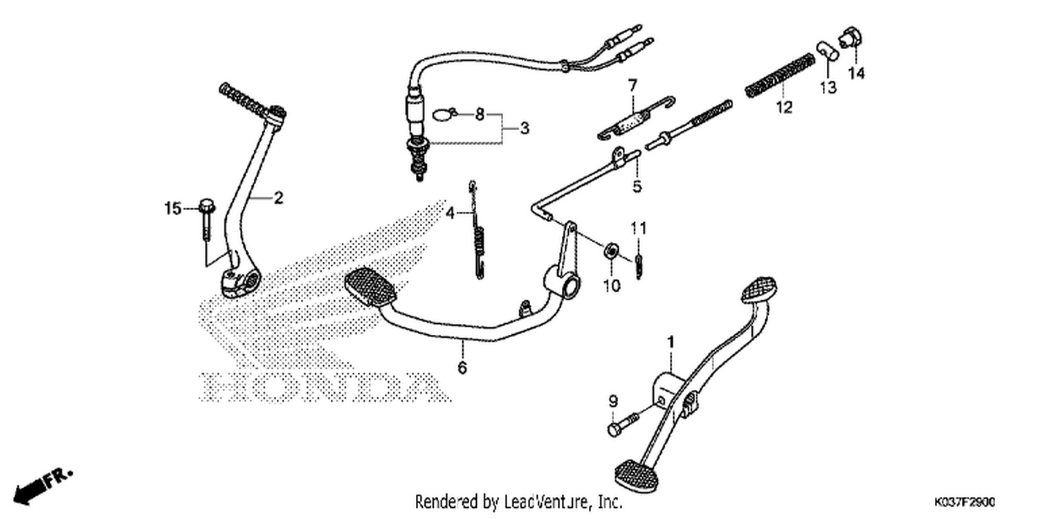  PEDAL/ KI CK STARTER ARM