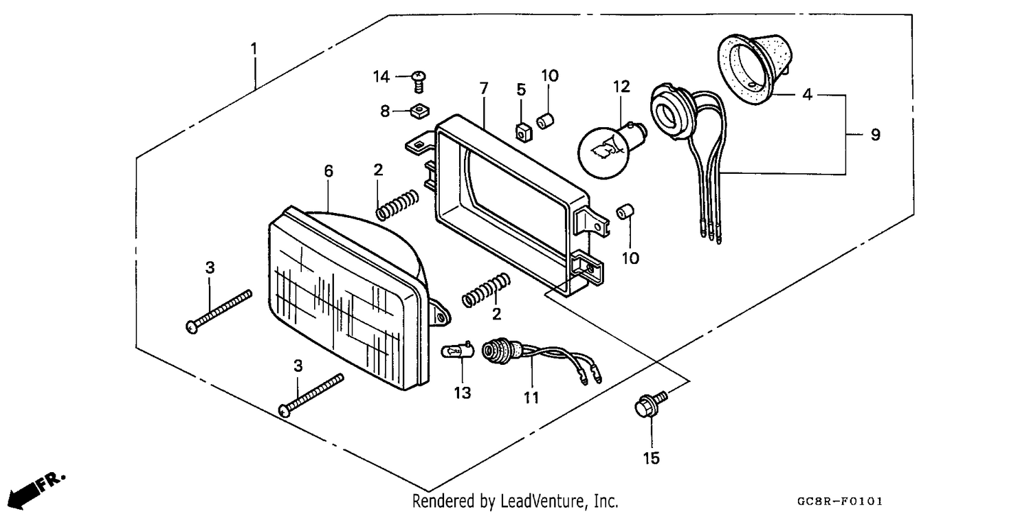 HEADLIGHT (NH80MDR/MSR)