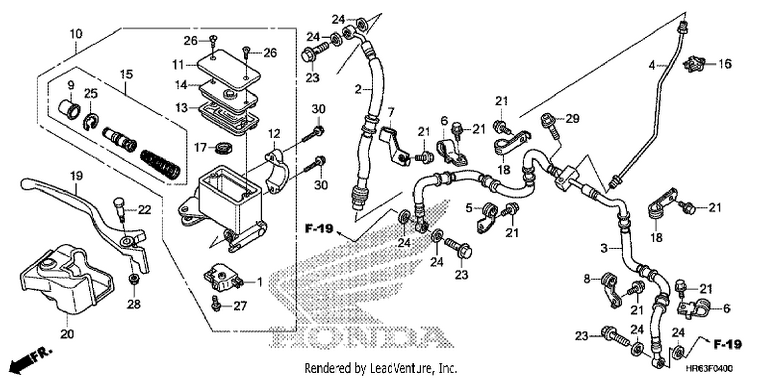  FRONT BRAKE MASTER CYLINDER