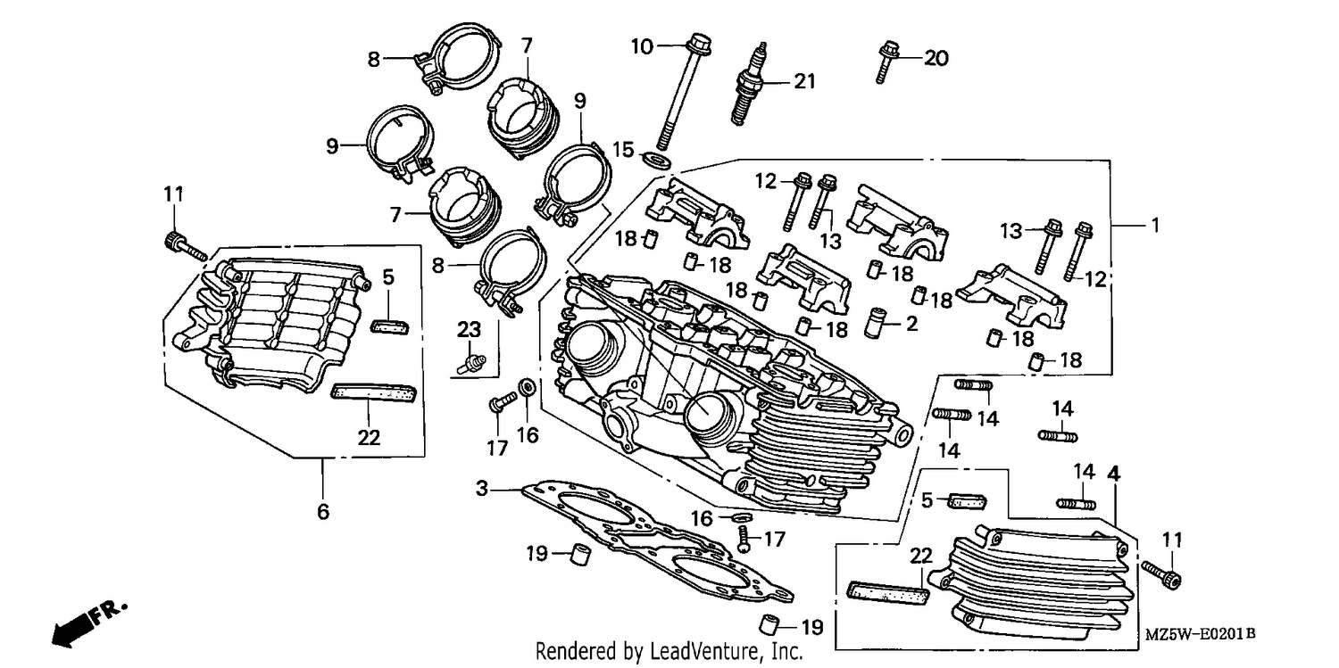 CYLINDER HEAD (REAR)