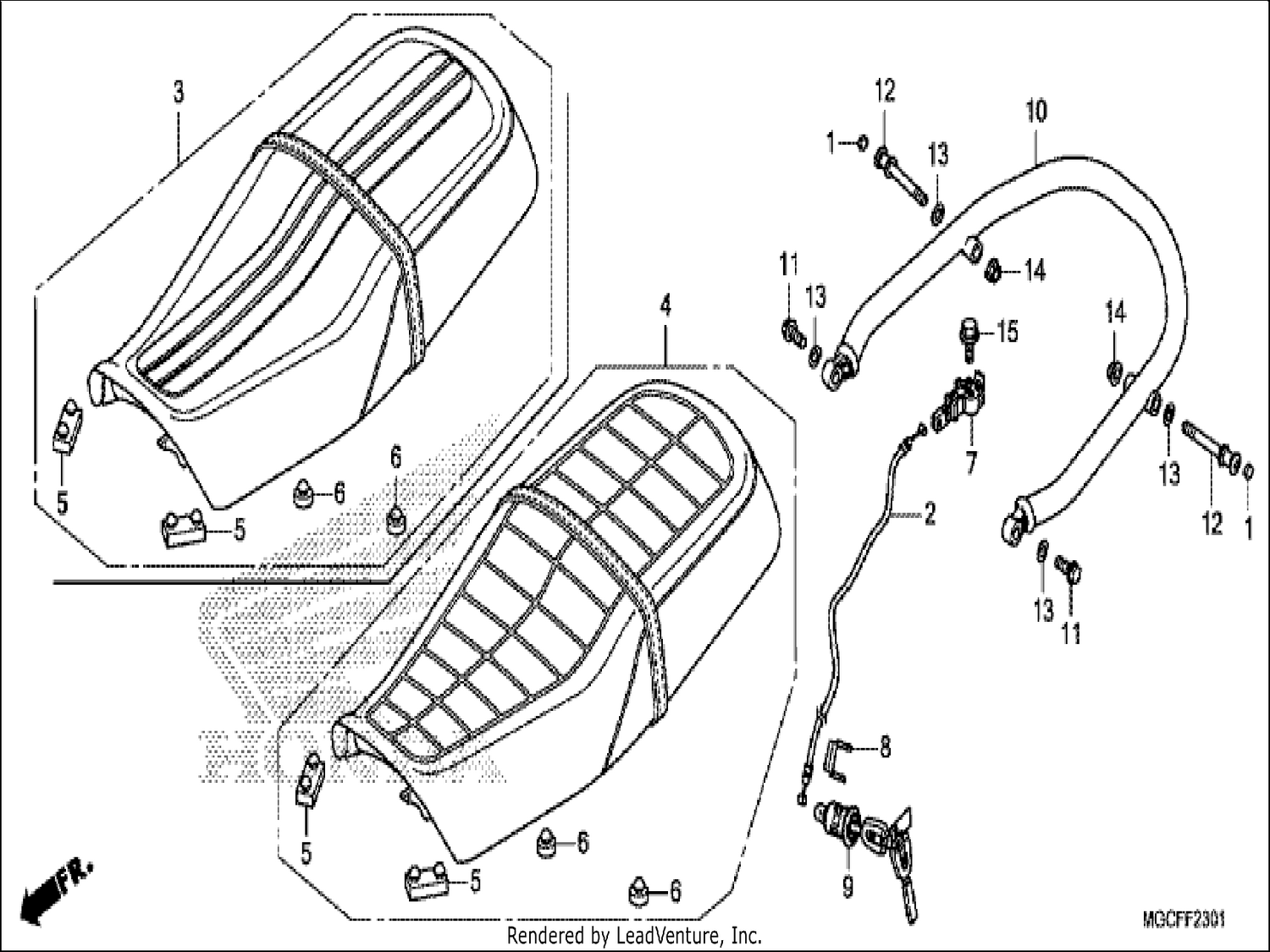  1 SEAT (CB1100CA/NA/NAD)