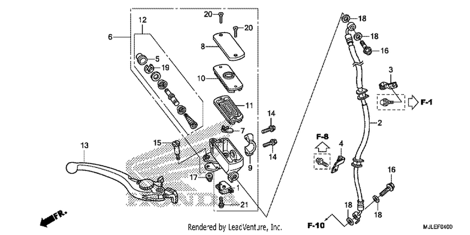  FR. BRAKE MASTER CYLI NDER (NC750S)