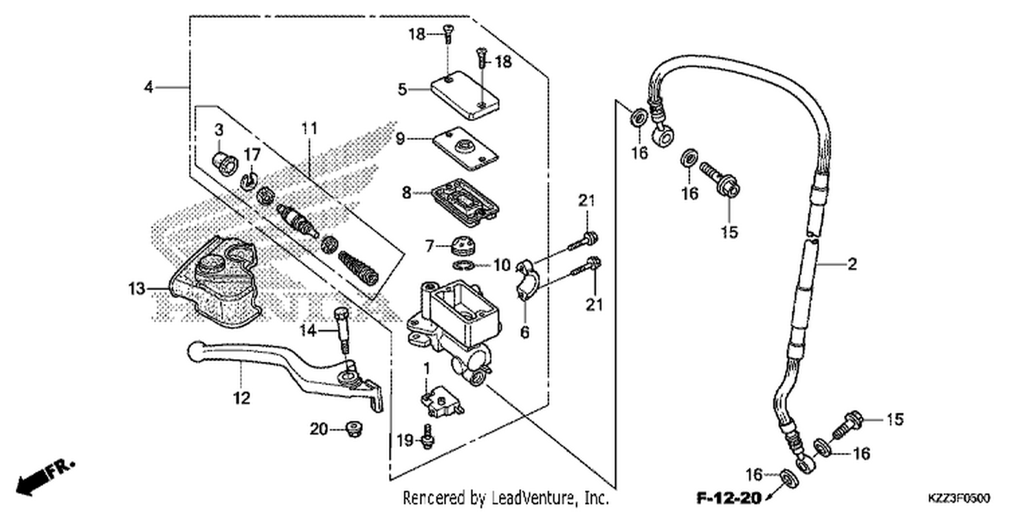  FRONT BRAKE MASTER CYLINDER