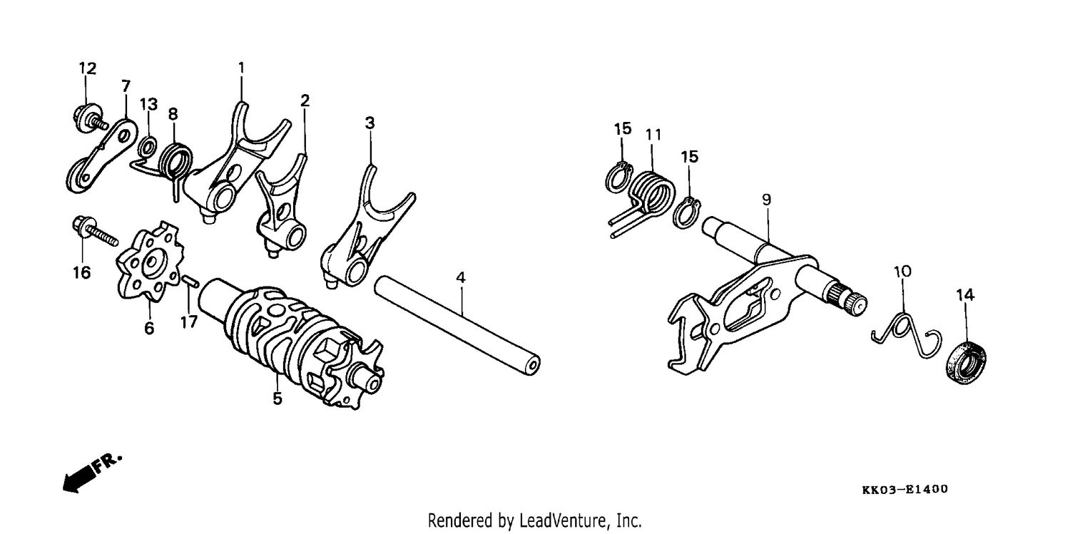 SHIFT DRUM/SHIFT FORK (1)