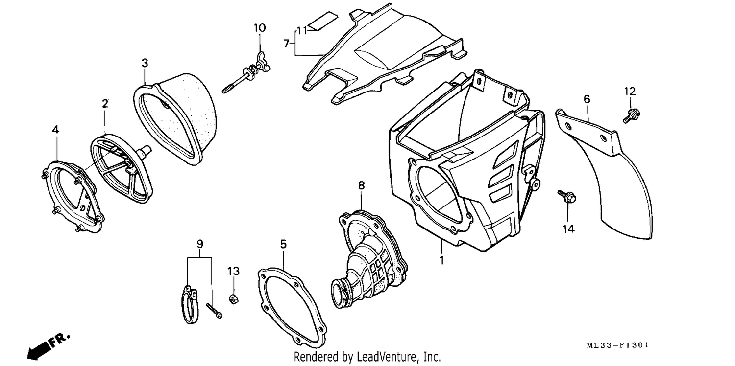 AIR CLEANER (CR500RM-)