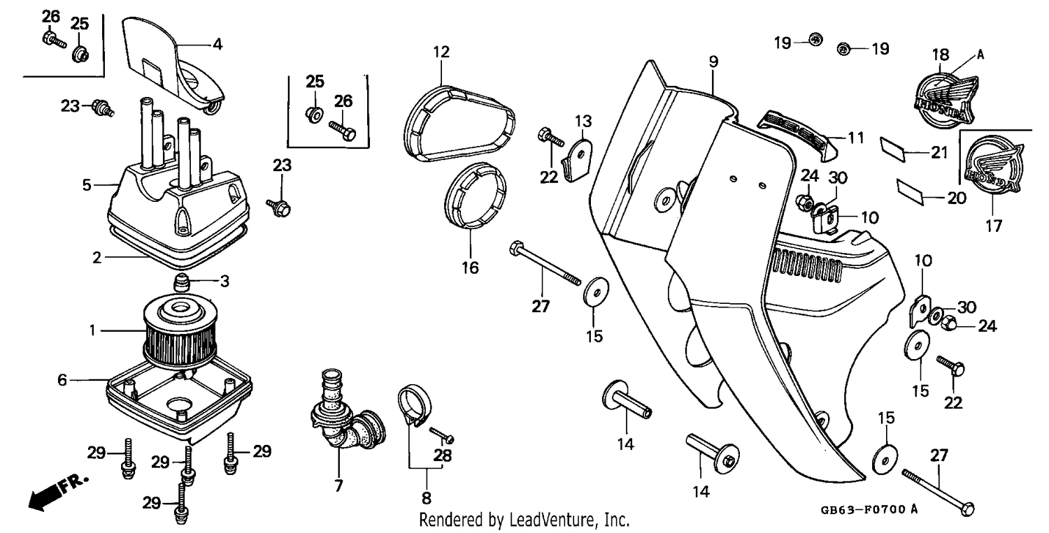 FRONT COVER/AIR CLEANER