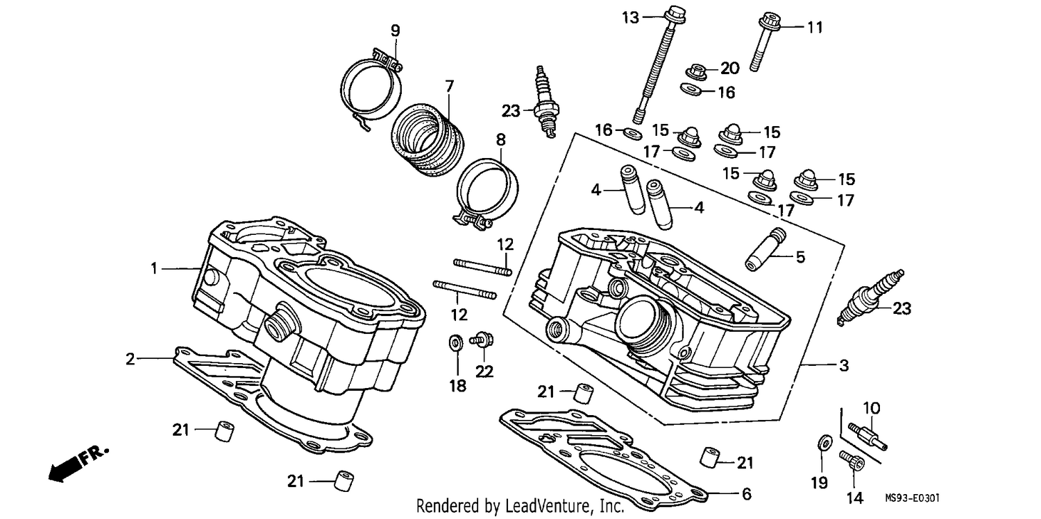 CYLINDER/CYLINDER HEAD (REAR)