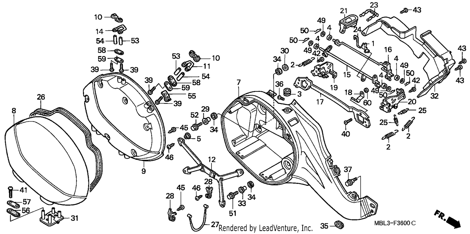 R. SADDLEBAG (NT650VW/X/Y/1)