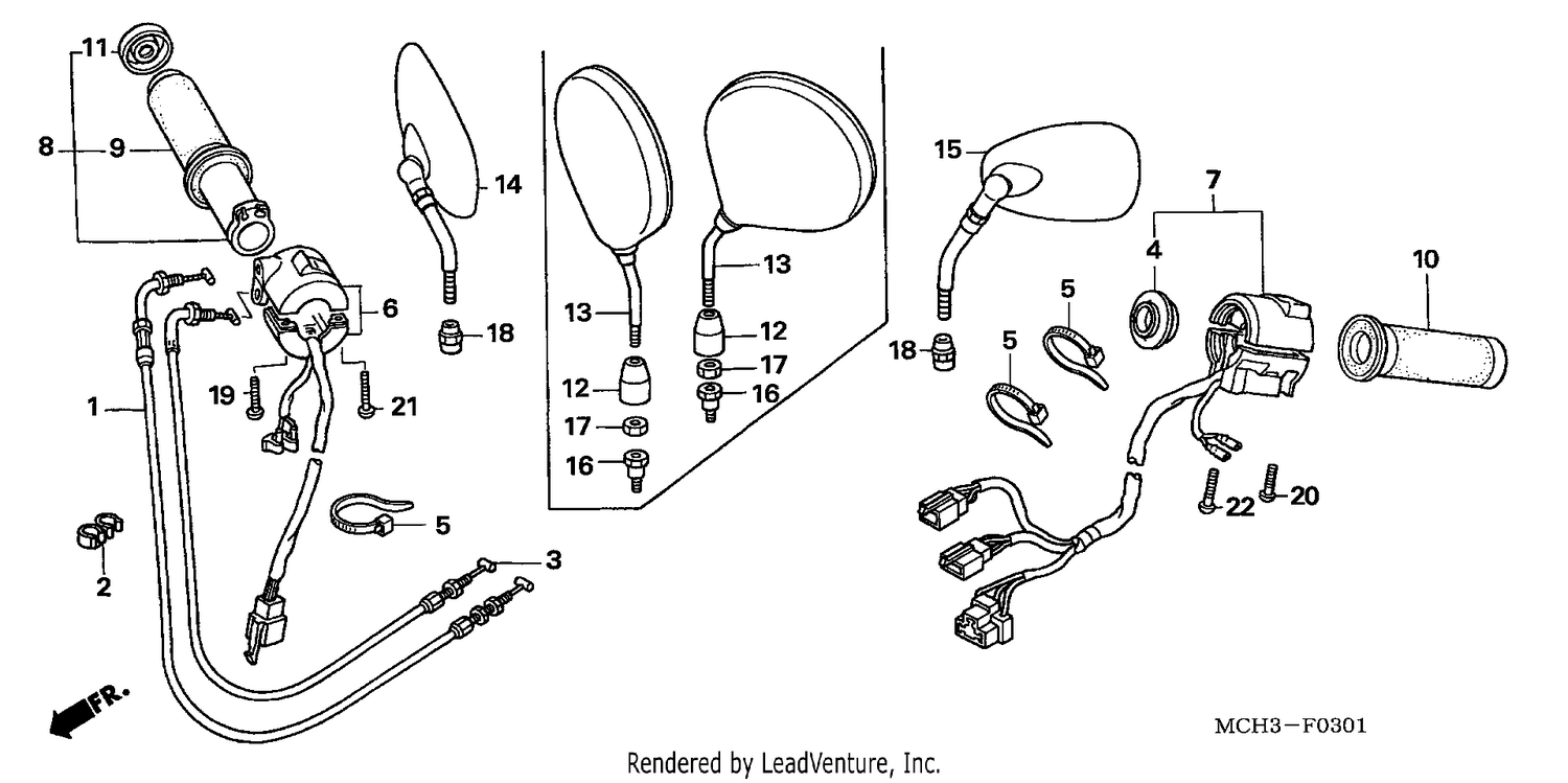 HANDLE SWITCH (VTX1800C15/6/7/8)