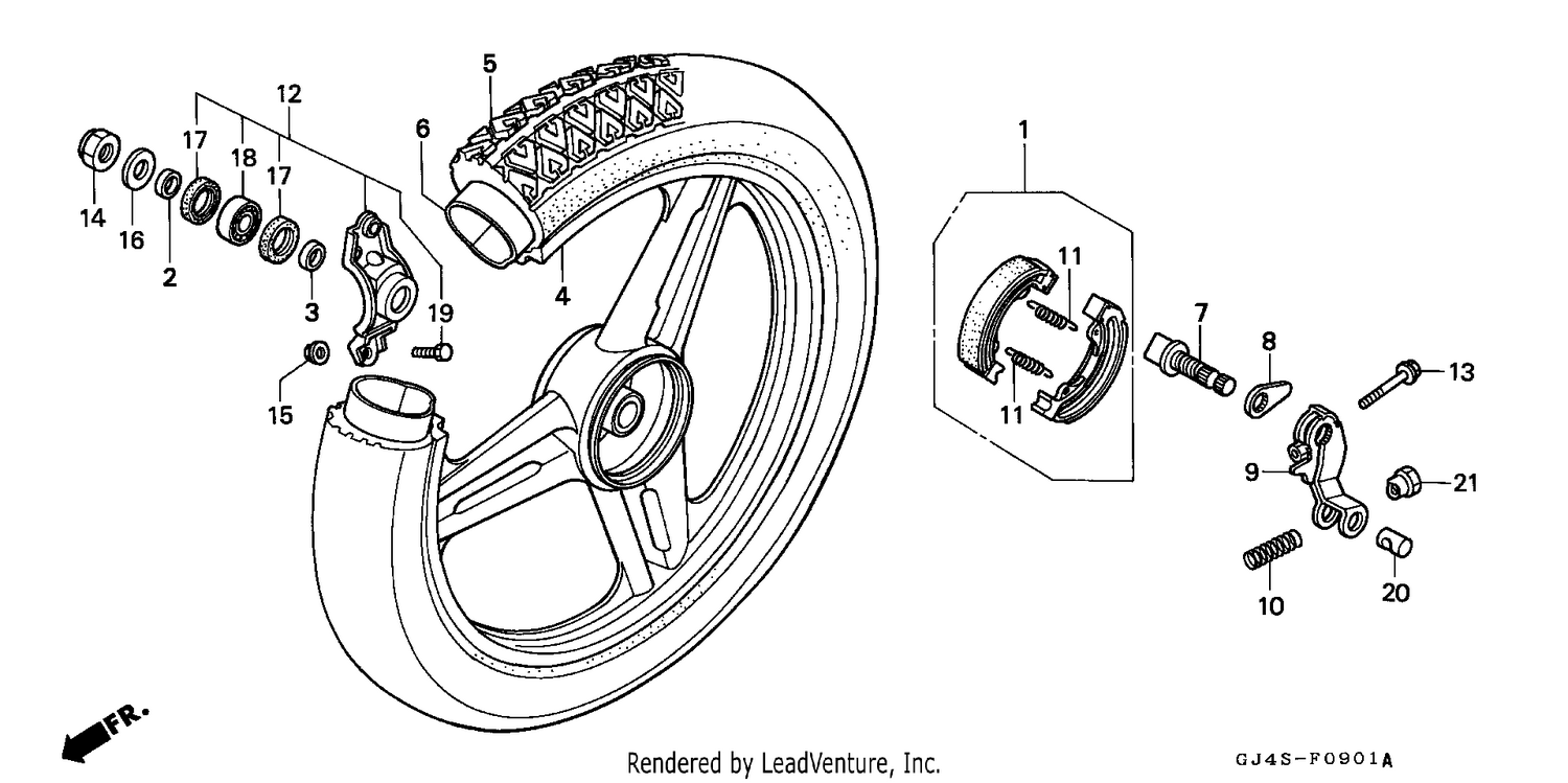REAR WHEEL (SH75DP/DS)