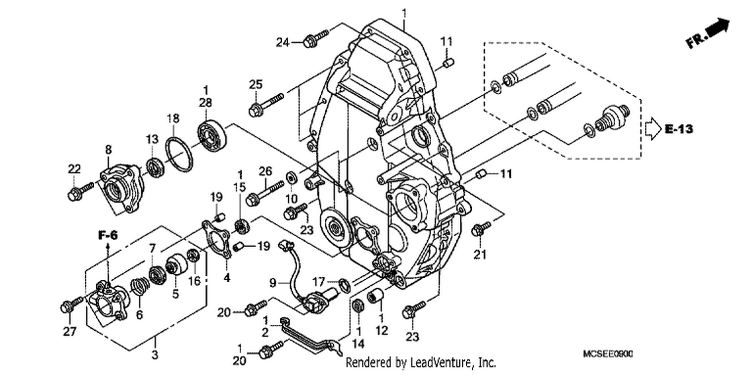  REAR CRANKCASE COVER